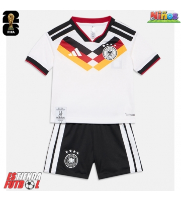 Alemania Primera Equipación Niños Mundial 2026 Manga Corta (+ Pantalones cortos)
